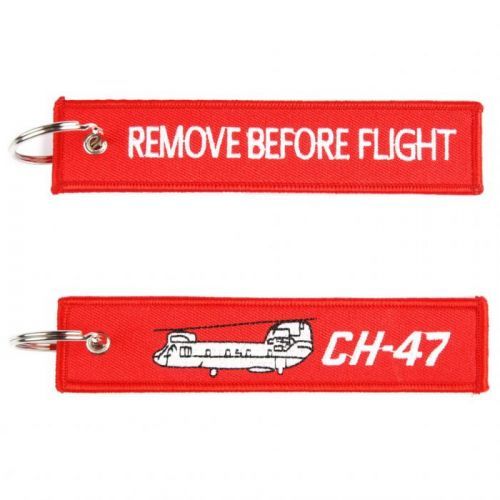 Přívěsek na klíče Fostex Remove before flight CH-47