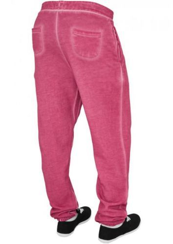 Ladies Spray Dye Sweatpant - fuchsia L