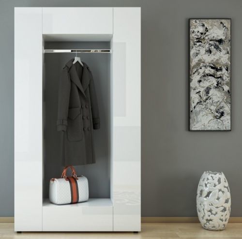 Casarredo Předsíňová stěna MATS bílá/bílý lesk