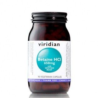 VIRIDIAN nutrition Betaine HCl 90kapslí