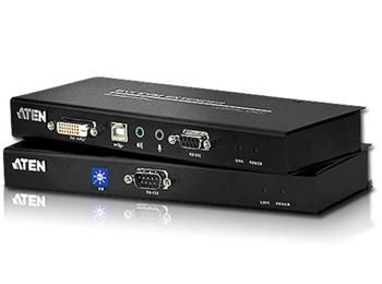 Aten CE-600 Extender PC-konzole DVI až 60m ,USB, až 1920x1200 bodů / surge, RS-232