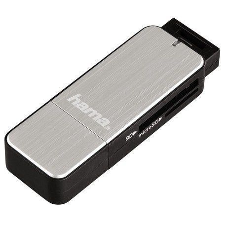 HAMA 123900 Čtečka karet USB 3.0,stříbr.