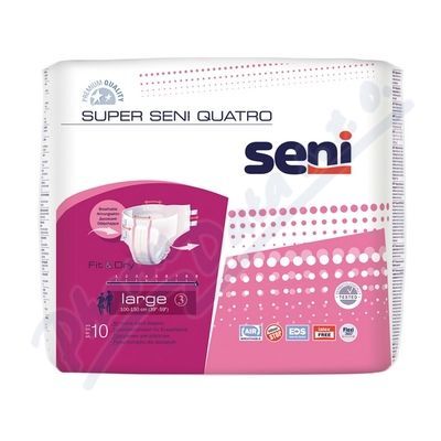 Inkontinenční plenkové kalhotky SENI Super Quatro Large 10ks