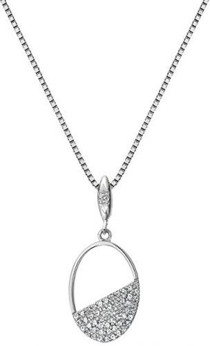 Hot Diamonds Stříbrný náhrdelník s diamantem Horizon Topaz DP767