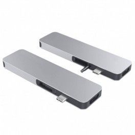HyperDrive SOLO USB-C Hub pro MacBook & ostatní USB-C zařízení - stříbrný