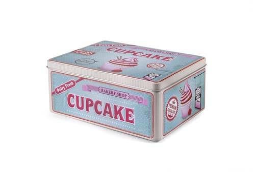 Designová dóza retro cupcake 22x16cm - Ibili