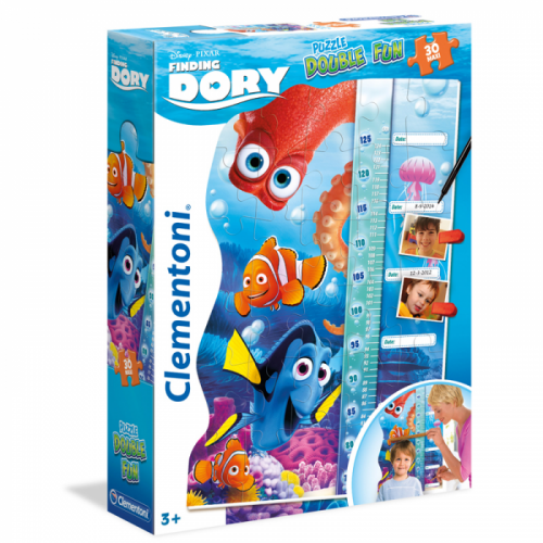 Clementoni | Clementoni - Puzzle Double FUN (30max) - Hledá se Dory