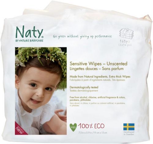 NATY NATURE BABYCARE Dětské vlhčené ubrousky 3x56 ks