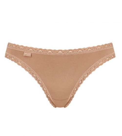 Tanga Sloggi 24/7 Cotton Lace Tanga - 038 - bílá (0003)