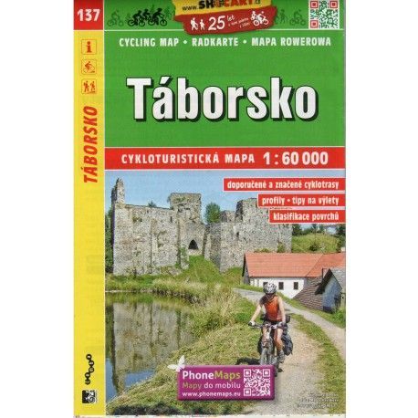 SHOCart 137 Táborsko 1:60 000 cykloturistická mapa