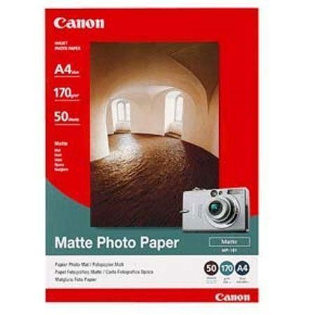 Fotografický papír, do inkoustové tiskárny, matný, A3, 170g, CANON, bal. 40 ks, 7981A008/MP-101