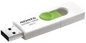 Flash USB ADATA UV320 64GB USB 3.1 - bílý/zelený