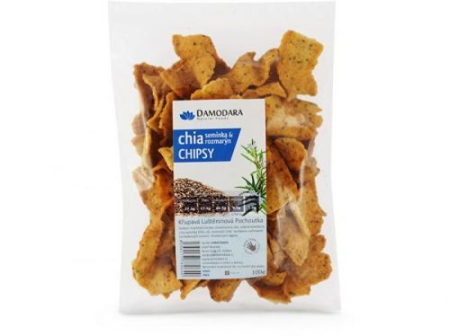 Damodara Chipsy s chia semínky a rozmarýnem 100g