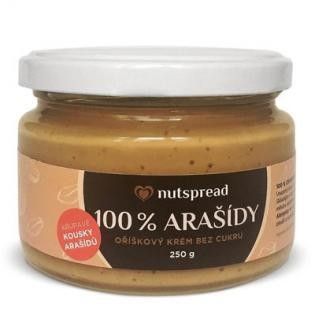 Nutspread 100% Arašídové máslo crunchy 250g