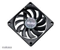 AKASA Ventilátor Slimfan, 80 x 10mm, kluzné ložisko, pro HTPC systémy