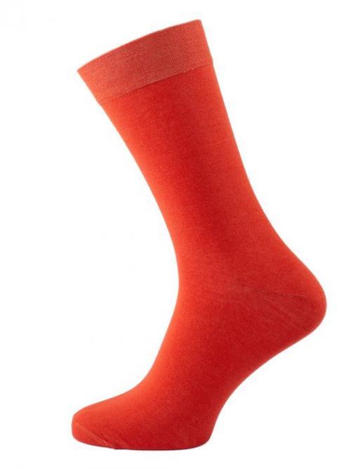 Pánske jednofarebné ponožky Flame oranžové veľ. 39-41