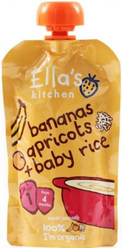 Ella's Kitchen Dětská rýže - Banán a meruňka