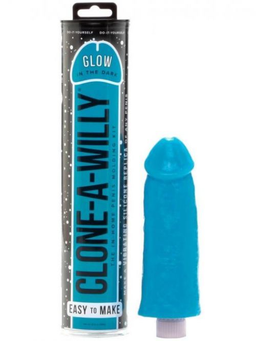 Clone-A-Willy Clone-A-Willy Glow-in-the-Dark Blue (vibrátor) - sada pro odlitek penisu