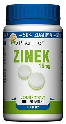 Zinek 15mg tbl.100+50 Bio-Pharma