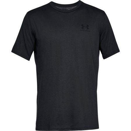 Pánské tričko Under Armour Sportstyle Left Chest SS černé XXL