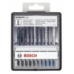 10dílná sada pilových plátků Robust Line Top Expert, se stopkou T - - Bosch Accessories 2607010574 Sägeblatt