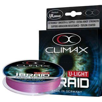 Pletená šňůra Climax iBraid U-Light fluo-fialová 135m 0,04/3kg