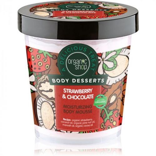 Organic Shop Body Desserts Strawberry & Chocolate tělová pěna s hydrat