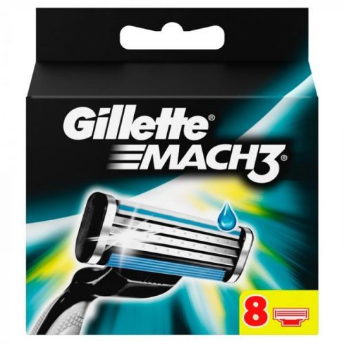 Gillette Mach3 Náhradní Hlavice K Pánskému Holicímu Strojku 8ks