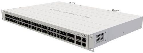MikroTik Cloud Router Switch CRS354-48G-4S+2Q+RM, 650MHz CPU, 64MB, 1x10/100, 48xGLAN, 4xSFP+ (CRS354-48G-4S+2Q+RM)