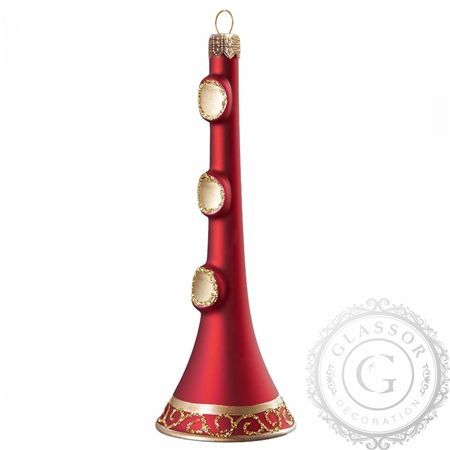 Vánoční dekorace červená trubka