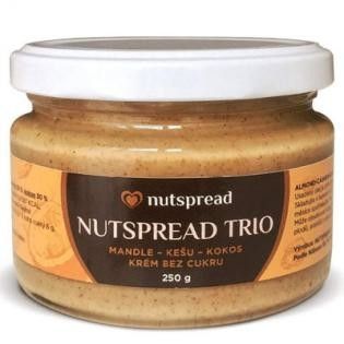 Nutspread 100% Oříškové máslo trio 250g