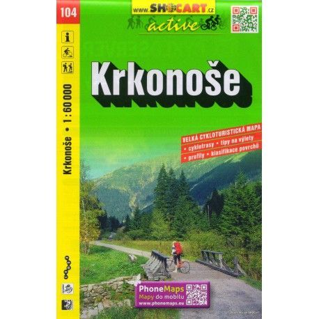 SHOCart 104 Krkonoše 1:60 000 cykloturistická mapa