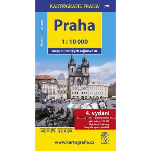 PRAHA / mapa turistických zajímavostí 1:10 000
					 - neuveden