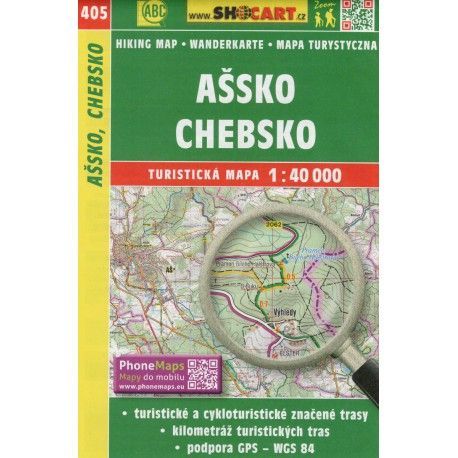 SHOCart 405 Ašsko, Chebsko 1:40 000 turistická mapa
