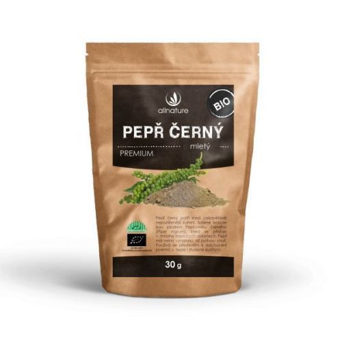 Allnature Pepř černý mletý BIO 30 g