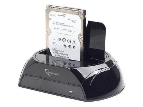 Gembird dokovací stanice pro HDD SATA 2,5” + 3,5”, USB3.0, černá