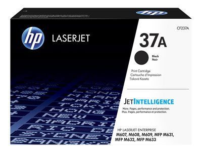 HP 37A - Černá - originál - LaserJet - kazeta s barvivem (CF237A) - pro LaserJet Enterprise M607, M608, M609, MFP M633; LaserJet Enterprise Flow MFP M633