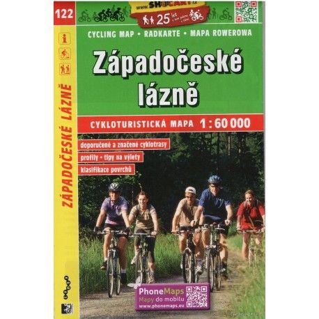 SHOCart 122 Západočeské lázně 1:60 000 cykloturistická mapa