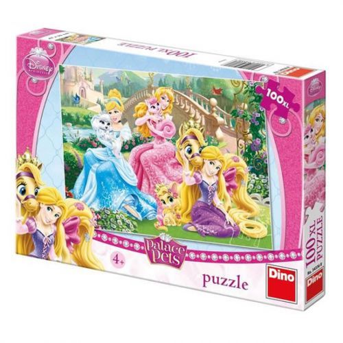 Princezny s mazlíčky v parku - puzzle 100 XL dílků
					 - neuveden