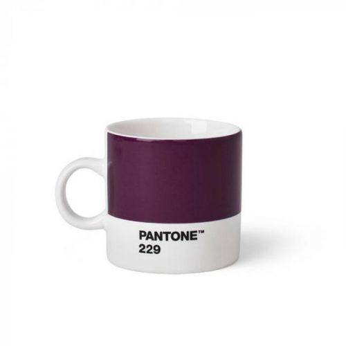 Tmavě fialový hrnek Pantone 229 Espresso, 120 ml