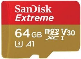 SanDisk Extreme microSDXC 64GB 160MB/s + adaptér