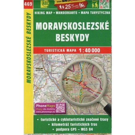 SHOCart 469 Moravskoslezské Beskydy 1:40 000 turistická mapa