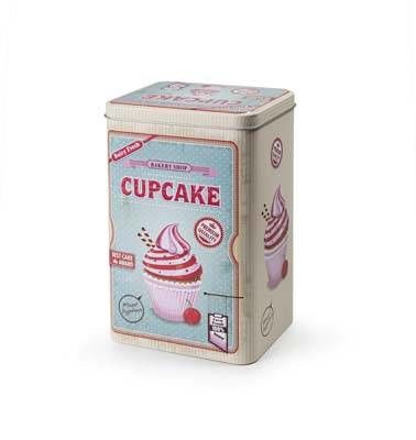 Designová dóza retro cupcake 13x10cm - Ibili