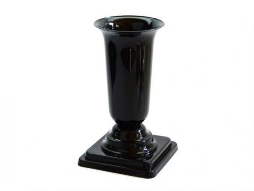 Váza hřbitovní PH zátěžová 27cm černá nová