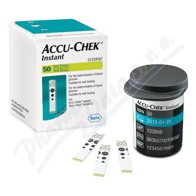 PROUŽKY DIAGNOSTICKÉ ACCU-CHEK INSTANT (PRO ZP KÓD 0142403) INZULÍNOVÝ REŽIM, 50 KS, BEZ KÓDOVÁNÍ