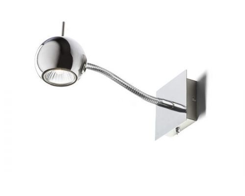 GLOSSY na husím krku chrom 230V GU10 50W - RED - DESIGN RENDL - RD-RED R10543