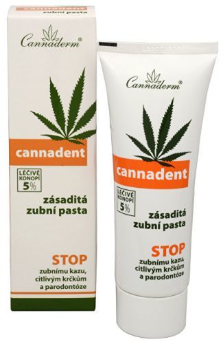 Cannaderm Zásaditá zubní pasta Cannadent 75 g