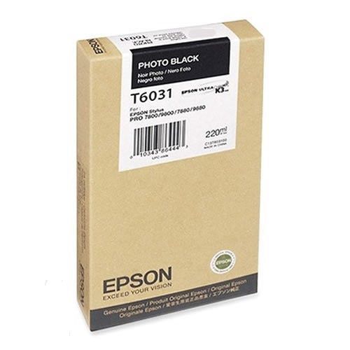 Epson C13T603100 foto černá (photo black) originální cartridge