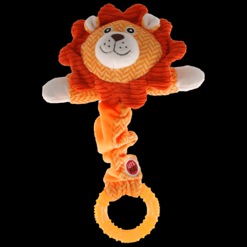 Hračka LET`S PLAY Junior lev oranžový 30 cm