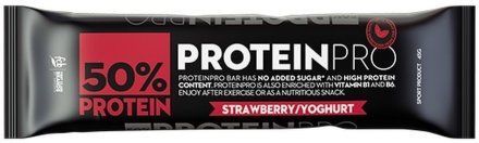 PROTEINPRO 50% Proteinová tyčinka jahoda jogurt 45 g